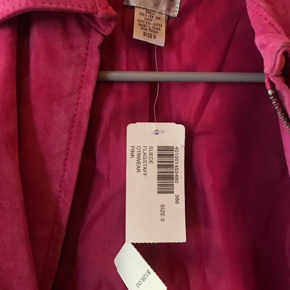 Chicos Pink Suede Jacket - Picture 2 of 2
